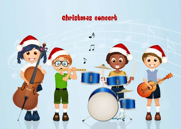 Concerto di Natale bambini — Foto Stock