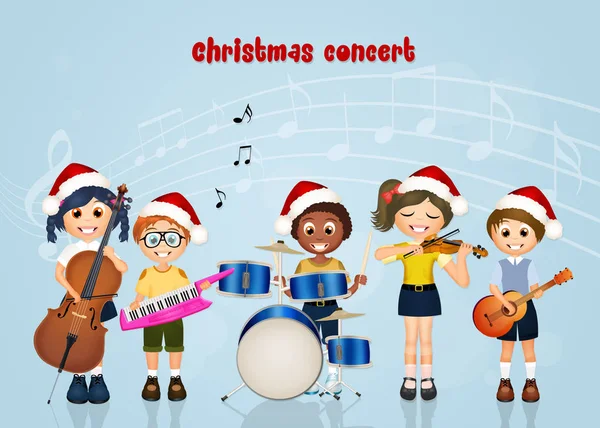 Ilustração do concerto de Natal — Fotografia de Stock