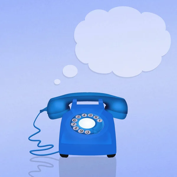 Light blue phone — Stock Photo, Image