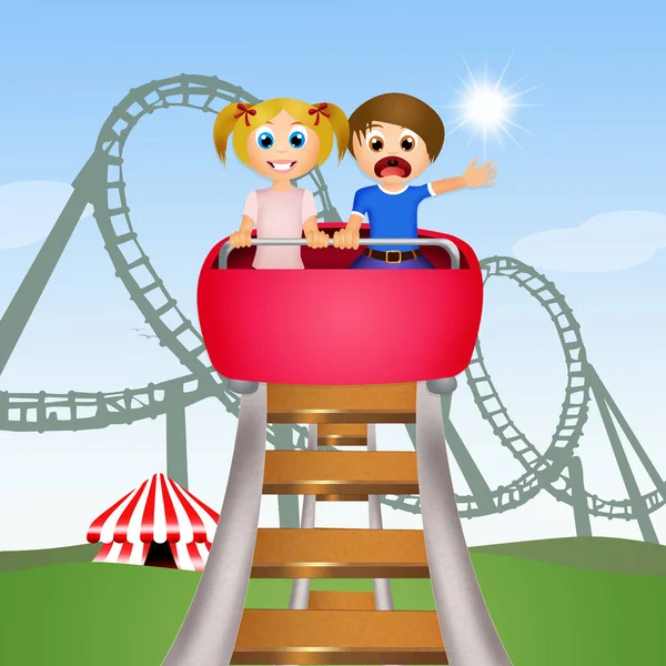 Girl roller coaster Stock Photos, Royalty Free Girl roller coaster