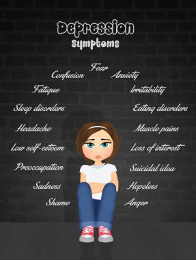 Depresyon ile kız