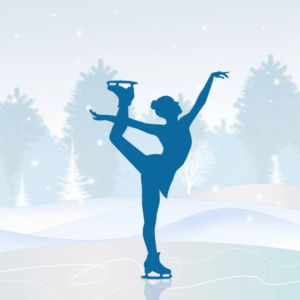 Patinaje sobre hielo — Foto de Stock