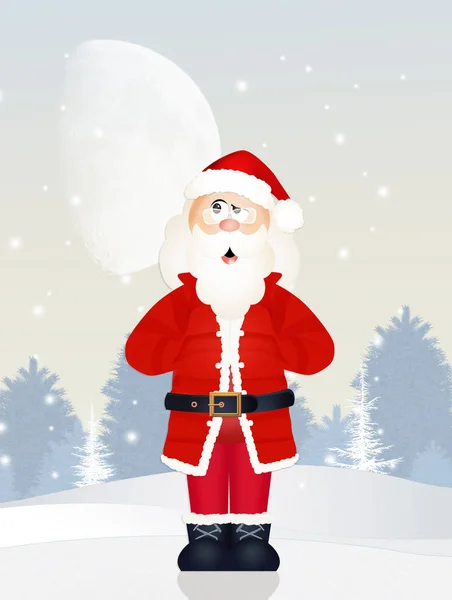 Divertido santa claus — Foto de Stock