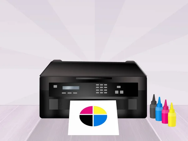 Illustratie van printercartridges — Stockfoto