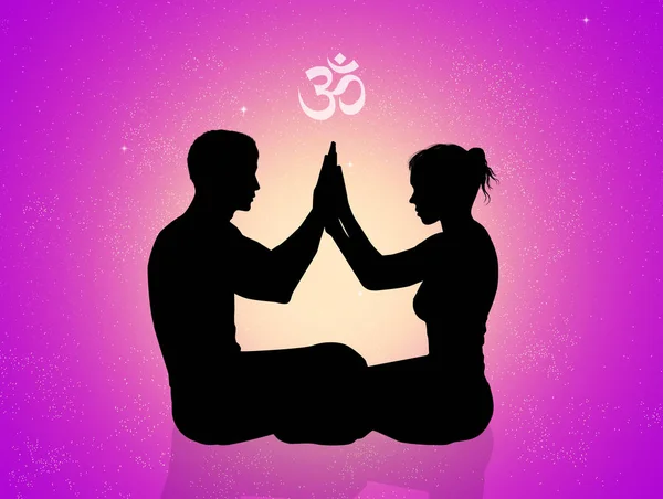 Cosmic energy couple — Stock Photo, Image