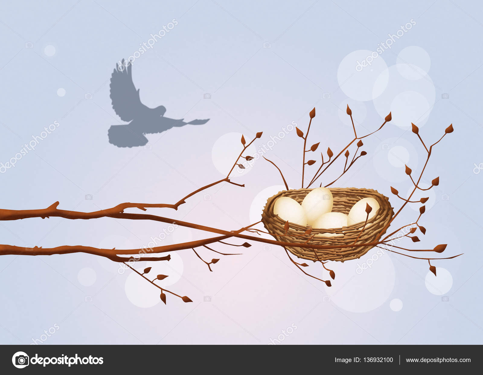 Cartoon bird nest Stock Photos, Royalty Free Cartoon bird nest Images |  Depositphotos