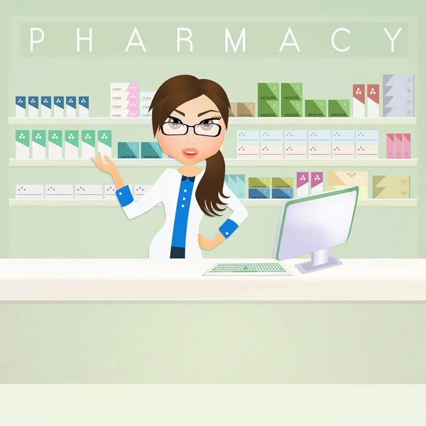 Ilustración de farmacia —  Fotos de Stock