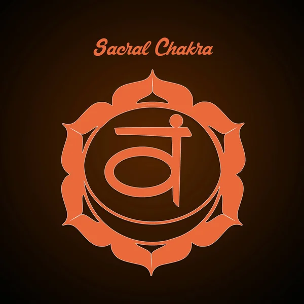 Sakrální Chakra symbol — Stock fotografie