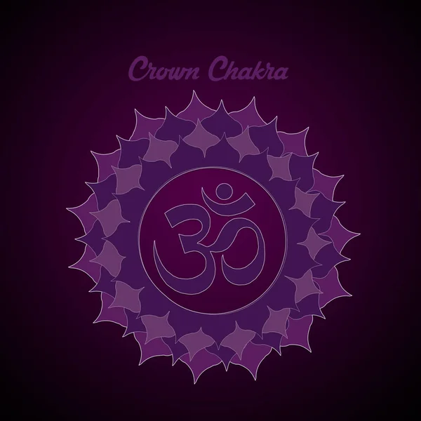 Crown Chakra symbol — Stock Photo, Image
