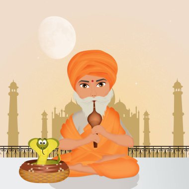 Yılan oynatan kimse ve Kobra