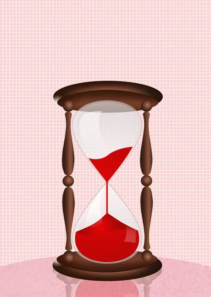 Hourglass for blood donation — Stock Photo, Image