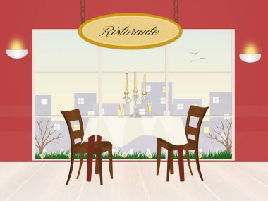 Restoran çizimi