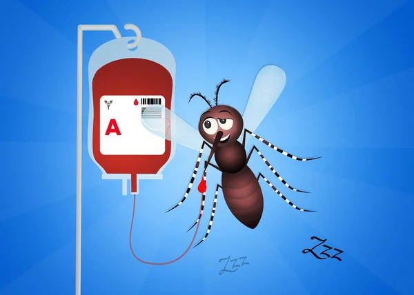 Illustration of blood donation — Stock Photo, Image