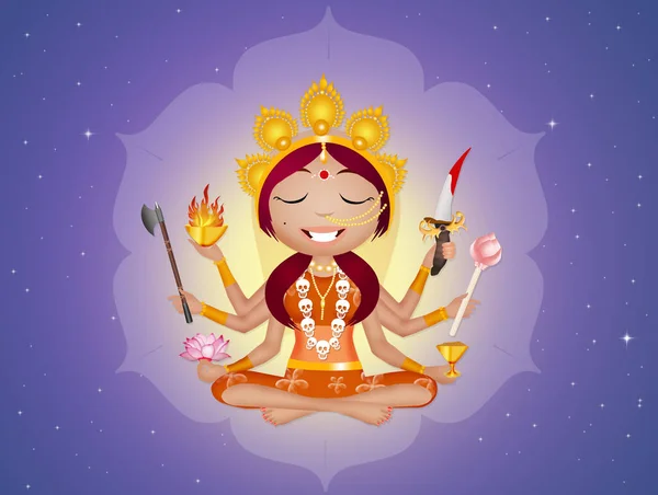 illustration of Goddess Kali