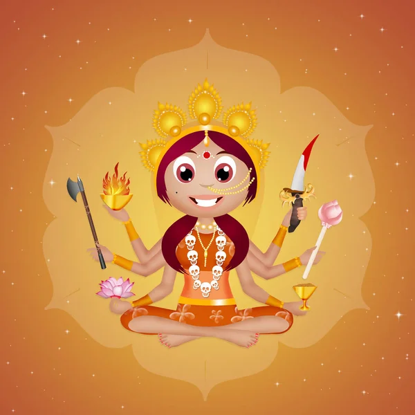 Ilustración de la diosa Kali — Foto de Stock