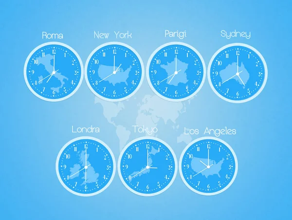 Time zones in the world — Stock Photo, Image