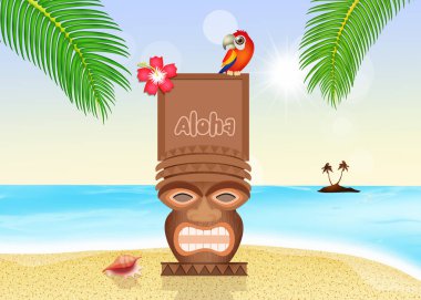 Aloha totem egzotik adada