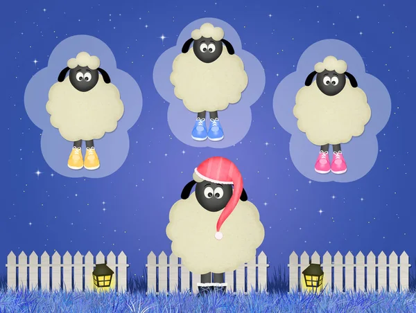 sheep counting sheeps