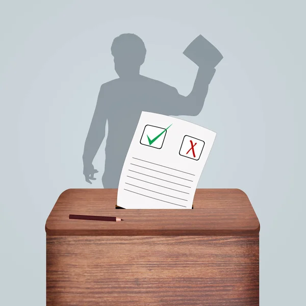 People go to vote in elections — Stock Photo, Image