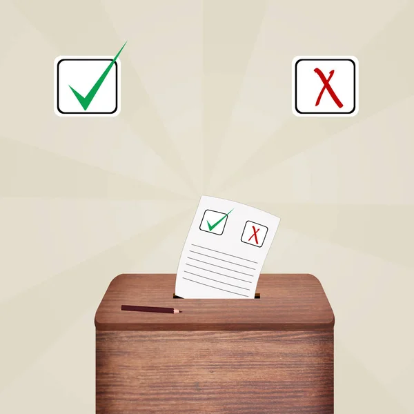 Ballot voting box — Stock Photo, Image