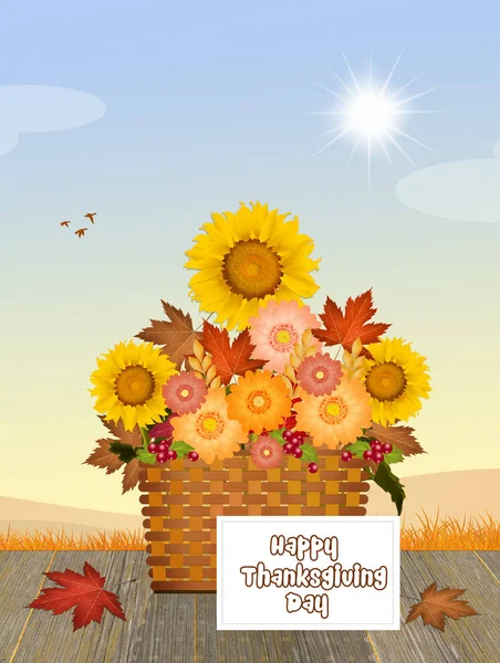 Saludo para el Día de Acción de Gracias — Foto de Stock