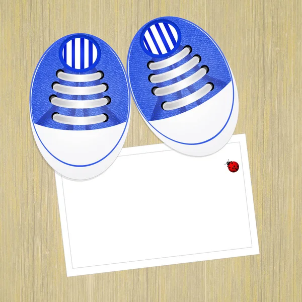 Zapatos de bebé azules —  Fotos de Stock