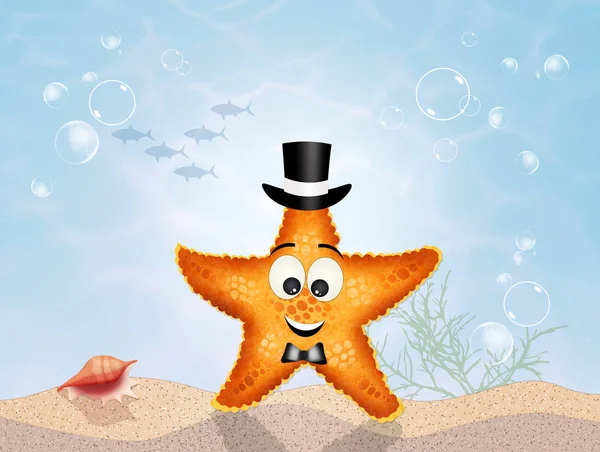 Starfish in the ocean — Stock Photo, Image