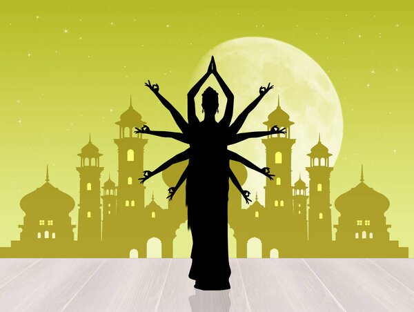 Asian woman at the Mosque