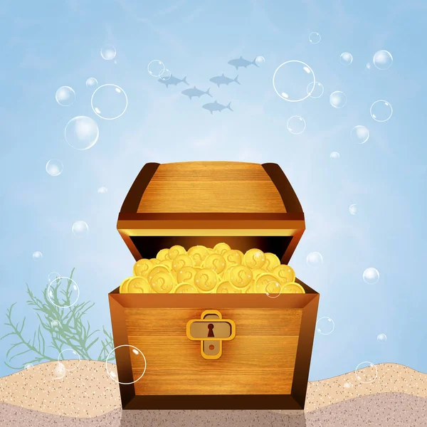 treasure chest on seabed