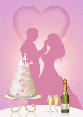 Gelin ve damada kadeh kaldıralım.