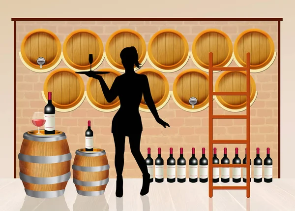 Illustration av winery — Stockfoto