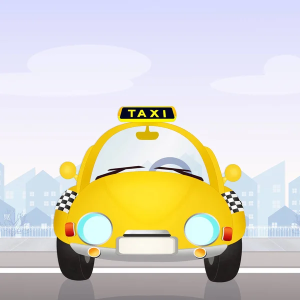 Illustration des Taxis — Stockfoto