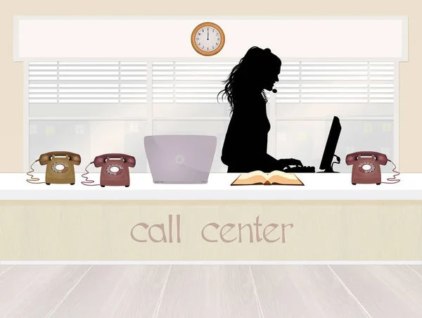 Servicio de call center — Foto de Stock