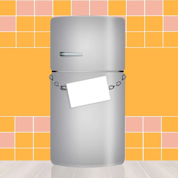 Illustration of refrigerator — Stock Photo, Image