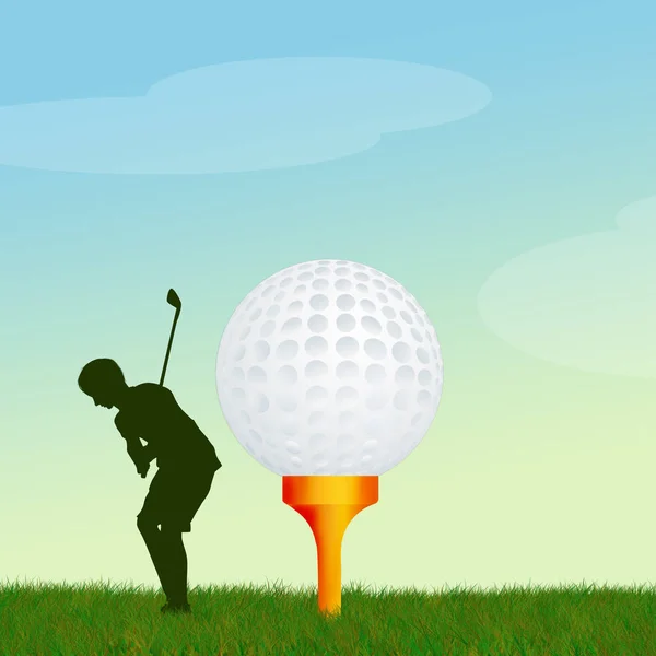 Illustration av golf — Stockfoto