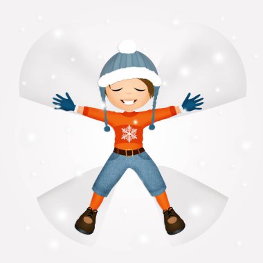 Çocuk kar melek