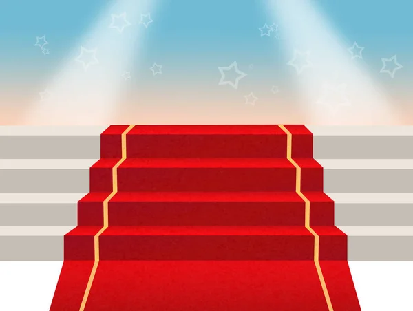 Illustratie van red carpet — Stockfoto