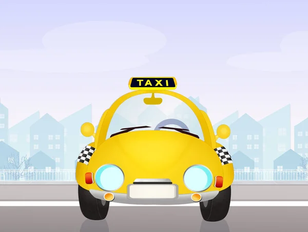 Ilustración de taxi — Foto de Stock