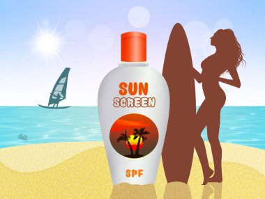 Yaz aylarında güneş kremi