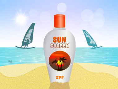 Güneş koruma şişe