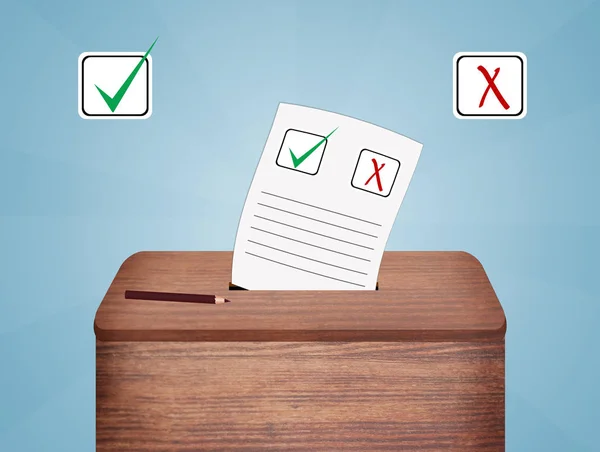 Ballot vote box — Stock Photo, Image