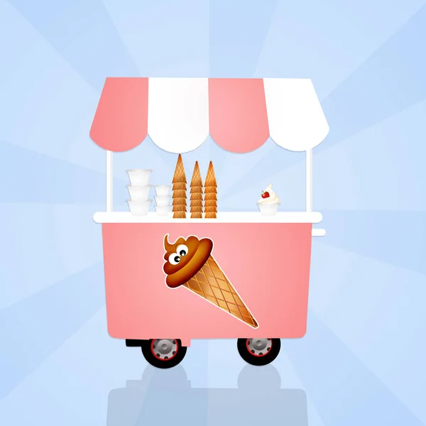 Ice cream car — Stock Photo, Image