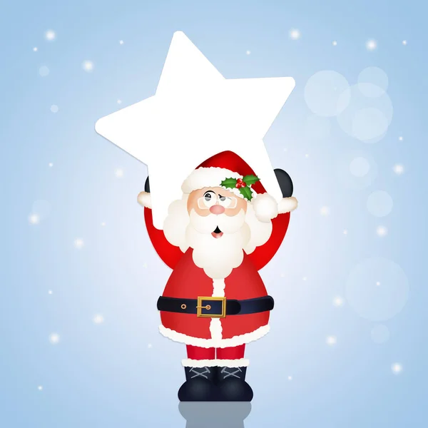 Babbo Natale con stelle — Foto Stock