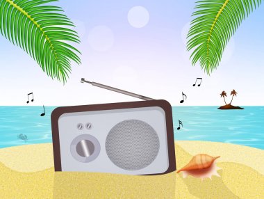 Plaj şeyler ve tebrik ile