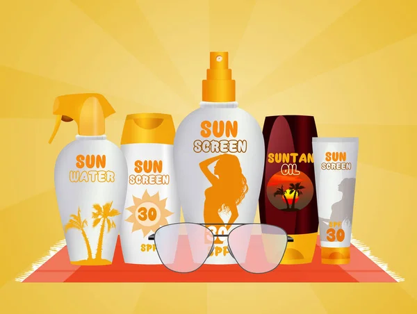 various solar lotions