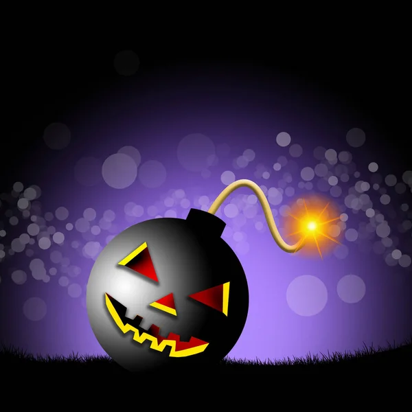 Halloween bomb face — Stock Photo, Image