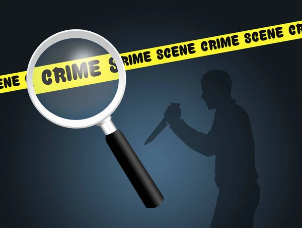 Illustration of crime scene — Stock Photo, Image