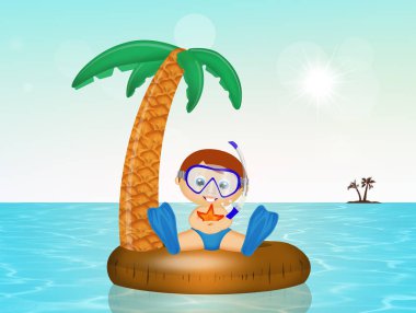 Çocuk şişme Palm'da