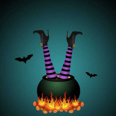 Halloween cadı pota Ayakkabı