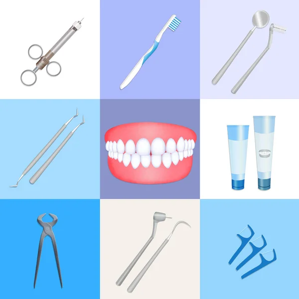 Ilustracja dentysta instrumentu — Zdjęcie stockowe